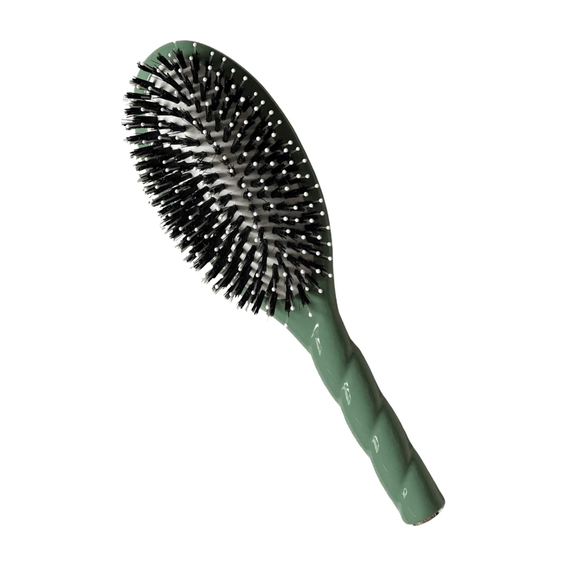 La Bonne Brosse: N.03 Small Essential Gentle Scalp Care Hair Brush - Almond Green