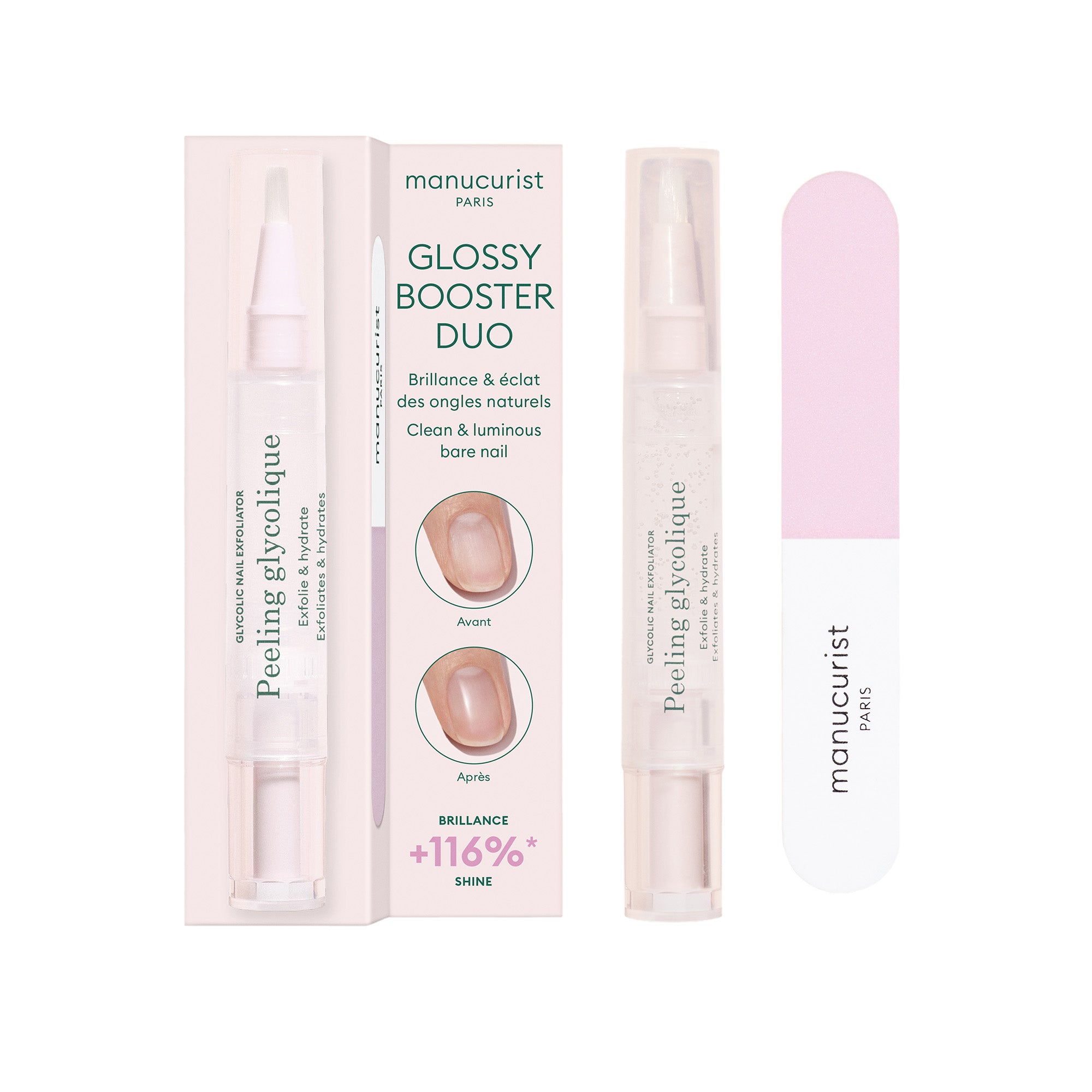 Manucurist - Glossy Booster Duo
