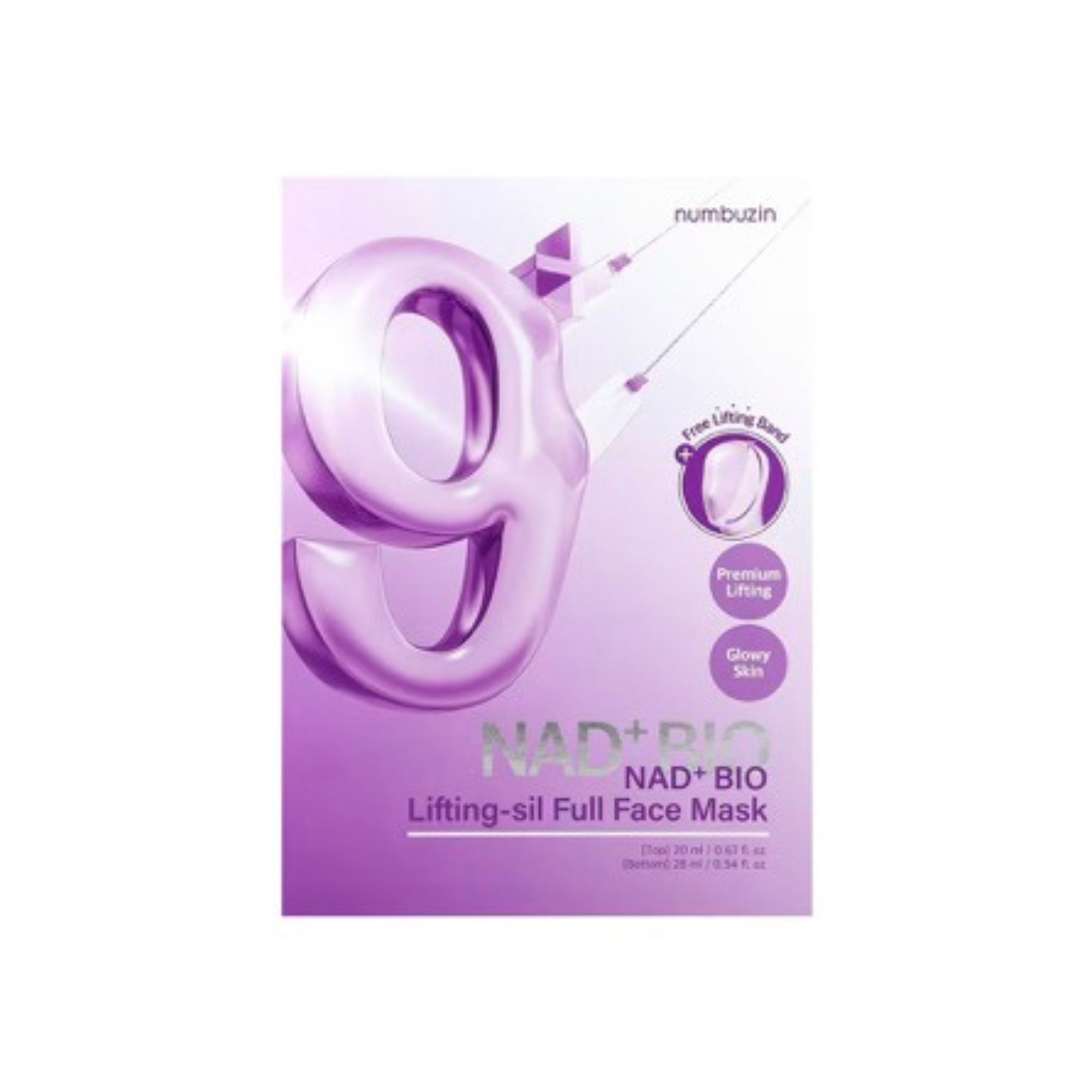 Numbuzin - No.9 NAD Bio Lifting Full Cover Facial Mask (4ea)