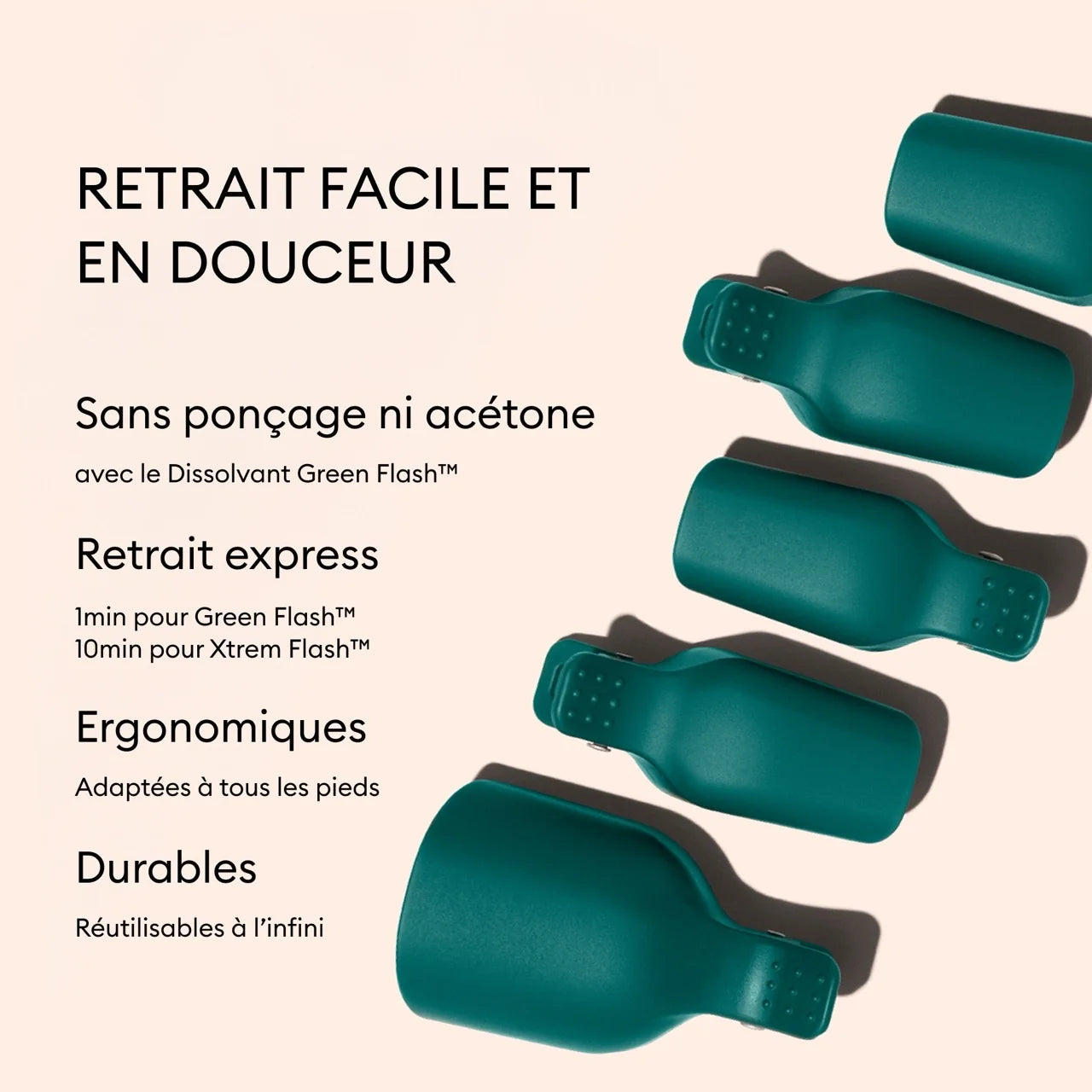 Manucurist Green Flash - Foot Removal Clips
