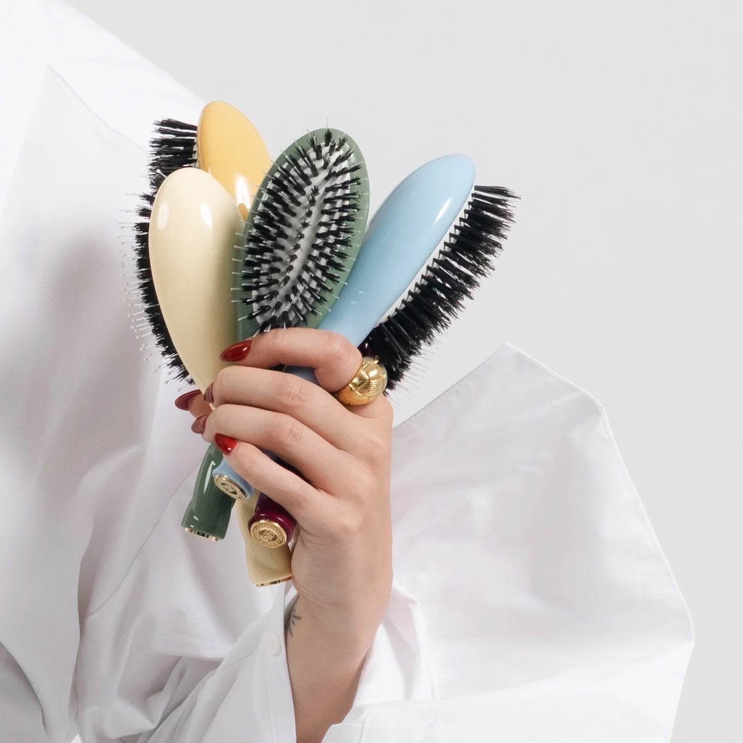 La Bonne Brosse - N.01 Small Shine & Care Hair Brush - Ivory Cair