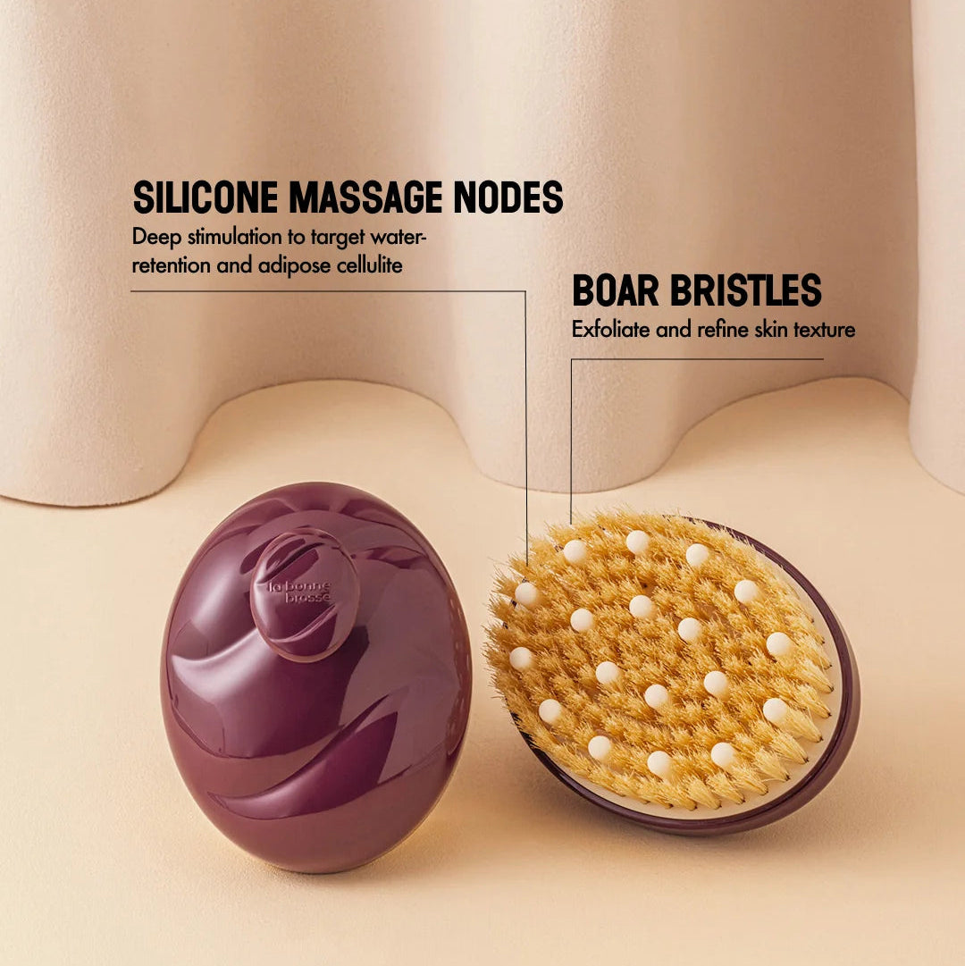 La Bonne Brosse - N.02 Body Brush for Normal Skin - Aubergine