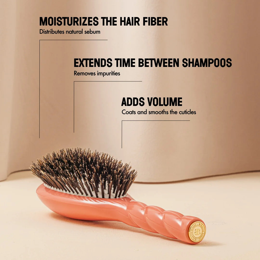 La Bonne Brosse - N.01 The Shine & Care Hair Brush - Coral Orange