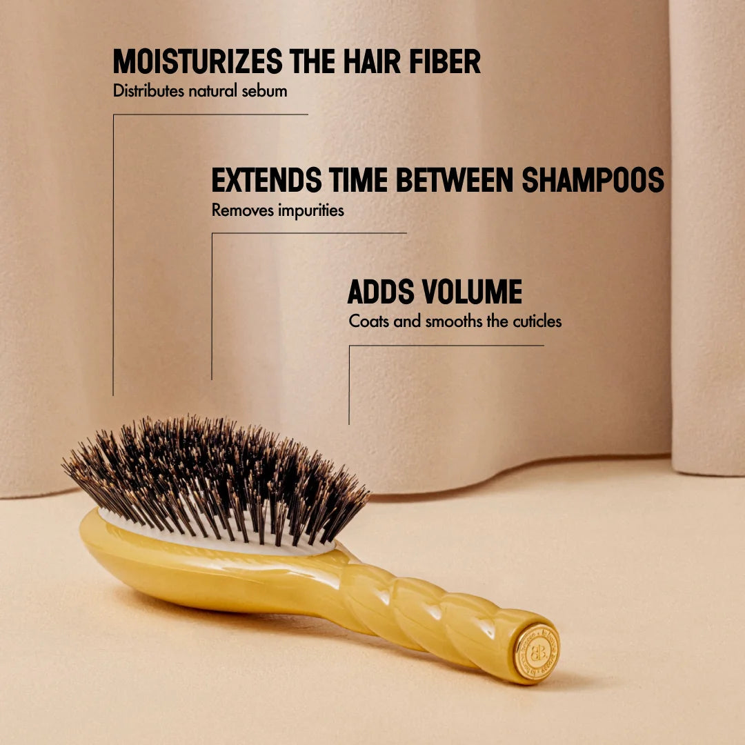 La Bonne Brosse - N.01 The Shine & Care Hair Brush - Saffron Yellow