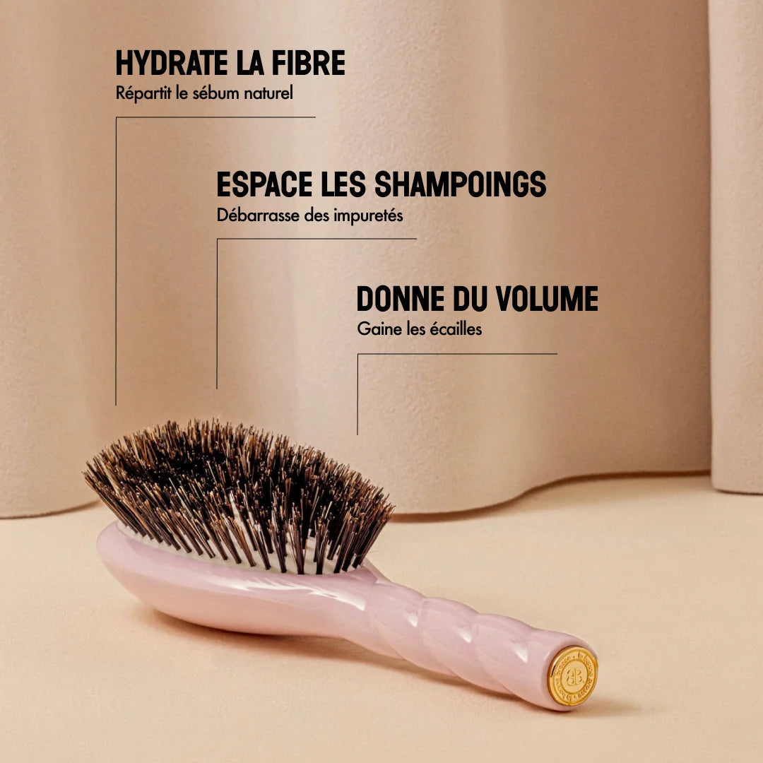 La Bonne Brosse - N.01 The Shine & Care Hair Brush - Lilac Pink