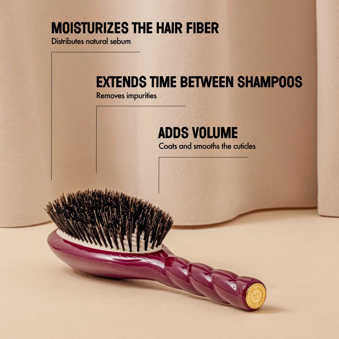 La Bonne Brosse - N.01 The Shine & Care Hair Brush - Cherry Red