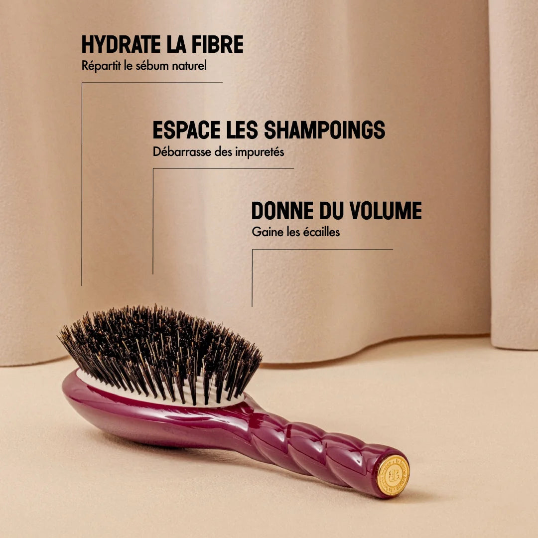 La Bonne Brosse - N.01 The Shine & Care Hair Brush - Cherry Red