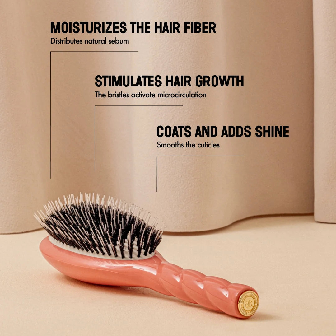 La Bonne Brosse - N.02 The Care & Detangling Hair Brush - Coral Orange