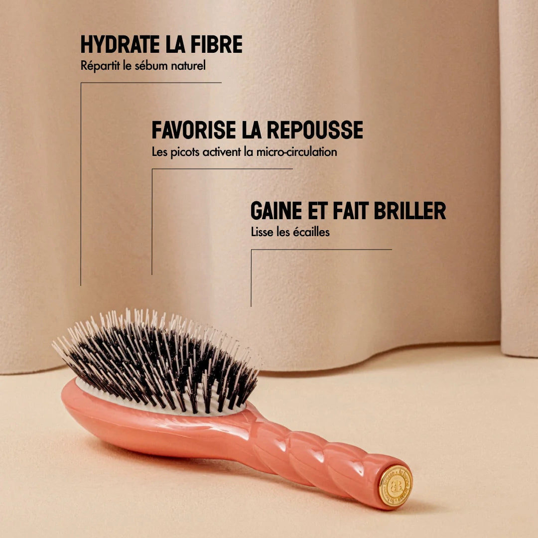 La Bonne Brosse - N.02 The Care & Detangling Hair Brush - Coral Orange
