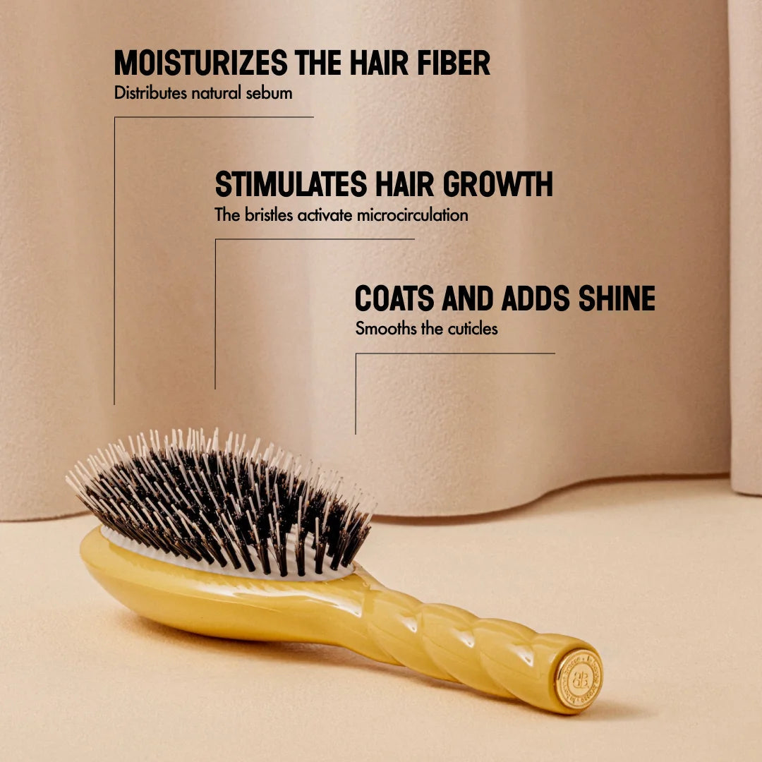 La Bonne Brosse - N.02 The Care & Detangling Hair Brush - Saffron Yellow
