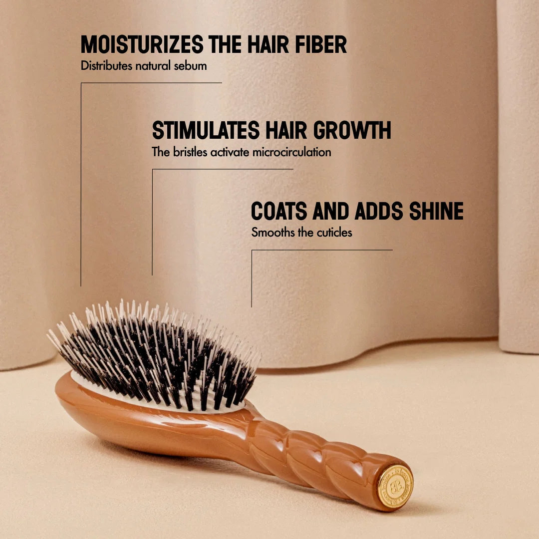 La Bonne Brosse - N.02 The Care & Detangling Hair Brush - Terracotta