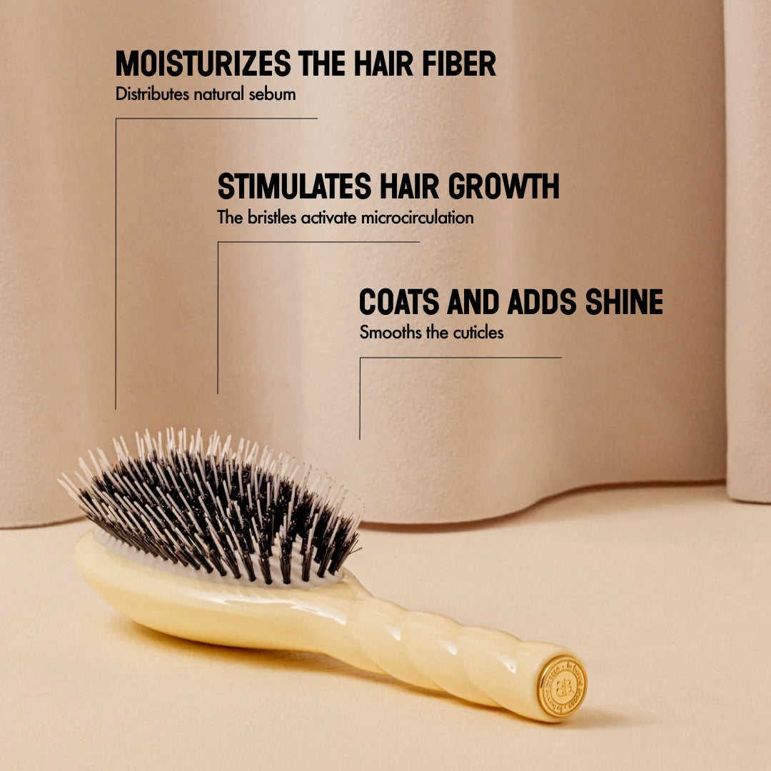 La Bonne Brosse - N.02 Small Care & Detangling Hair Brush - Ivory Cair
