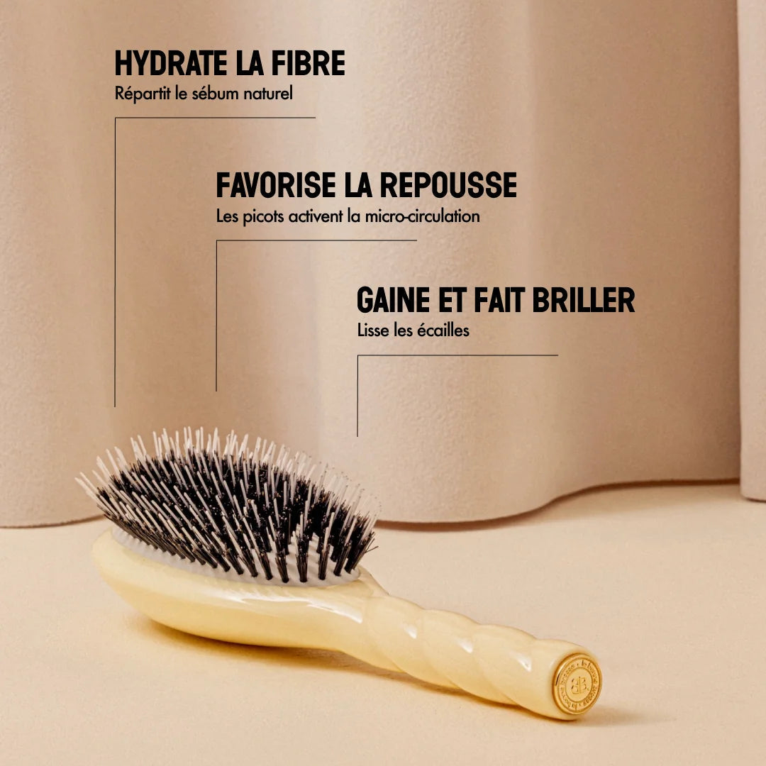 La Bonne Brosse - N.02 The Care & Detangling Hair Brush - Ivory Cair