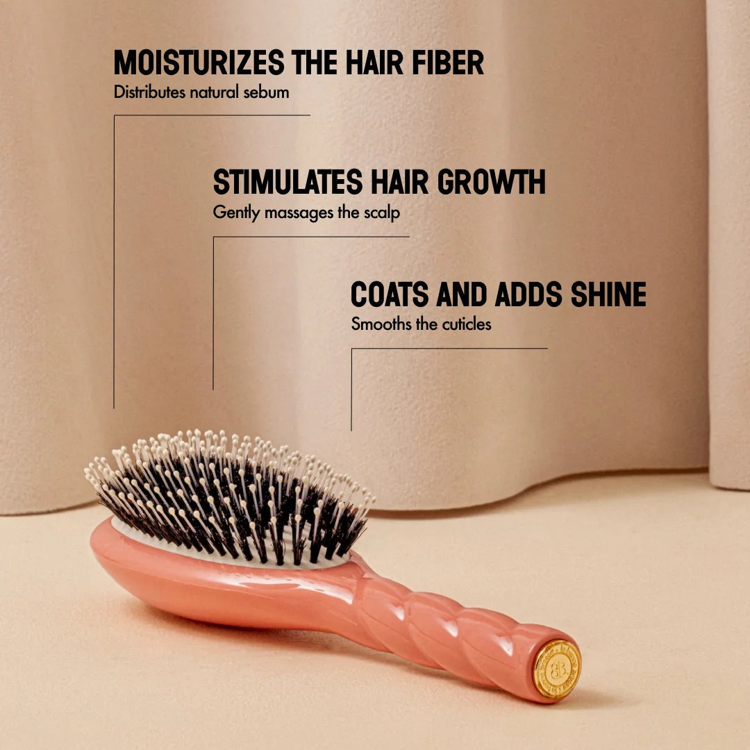 La Bonne Brosse - N.03 The Essential Gentle Scalp Care Hair Brush - Coral Orange