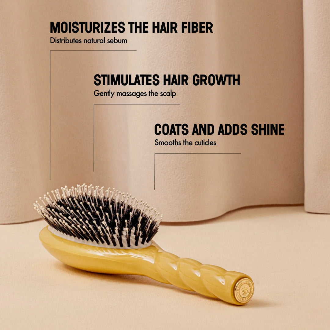 La Bonne Brosse - N.03 The Essential Gentle Scalp Care Hair Brush - Saffron Yellow