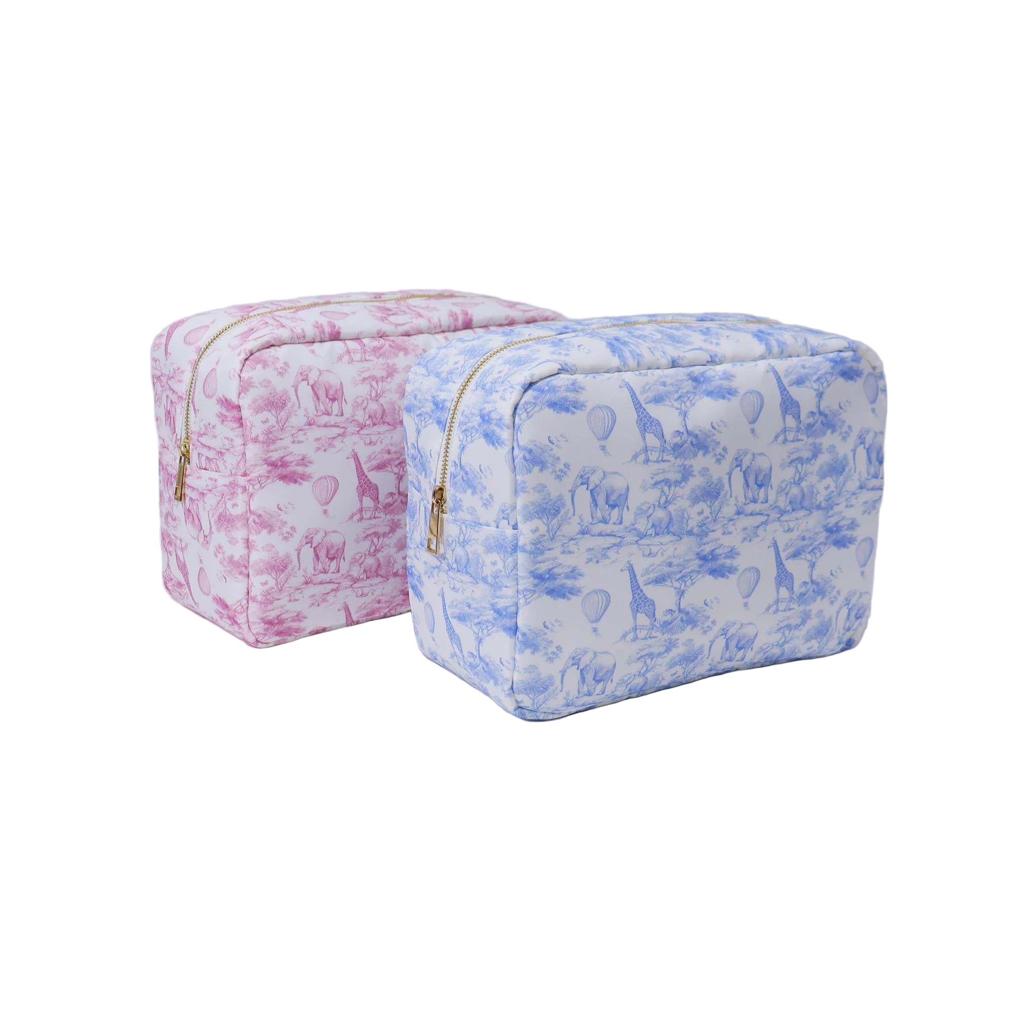 Living Beauty - Blue Safari Makeup Bag