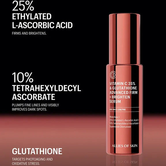 Allies of Skin - Vitamin C 35% & Glutathione Advanced Firm + Brighten Serum