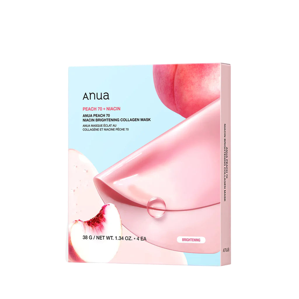 Anua Peach 70 Niacin Brightening Collagen Mask (4ea)