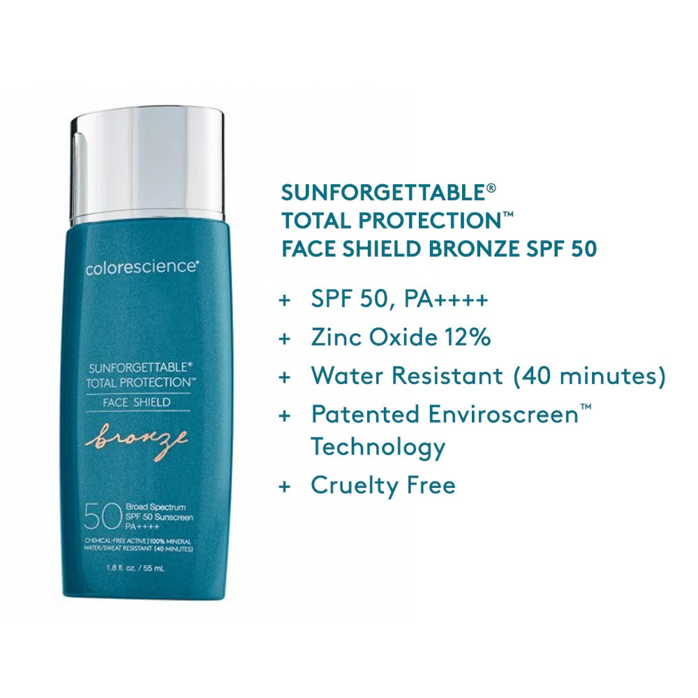 Sunforgettable EnviroScreen Protection Face Shield SPF50 - Bronze - Living Beauty