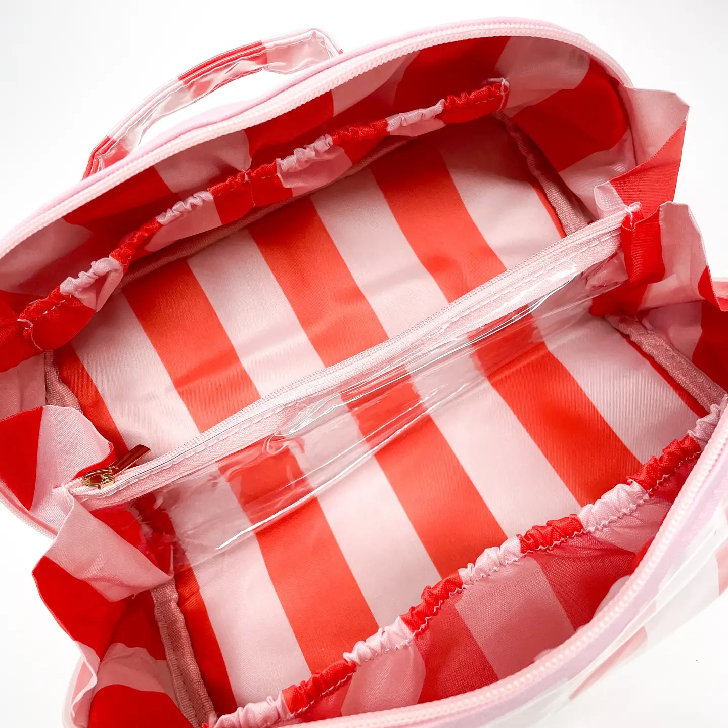 Living Beauty - Striped Vanity Bag