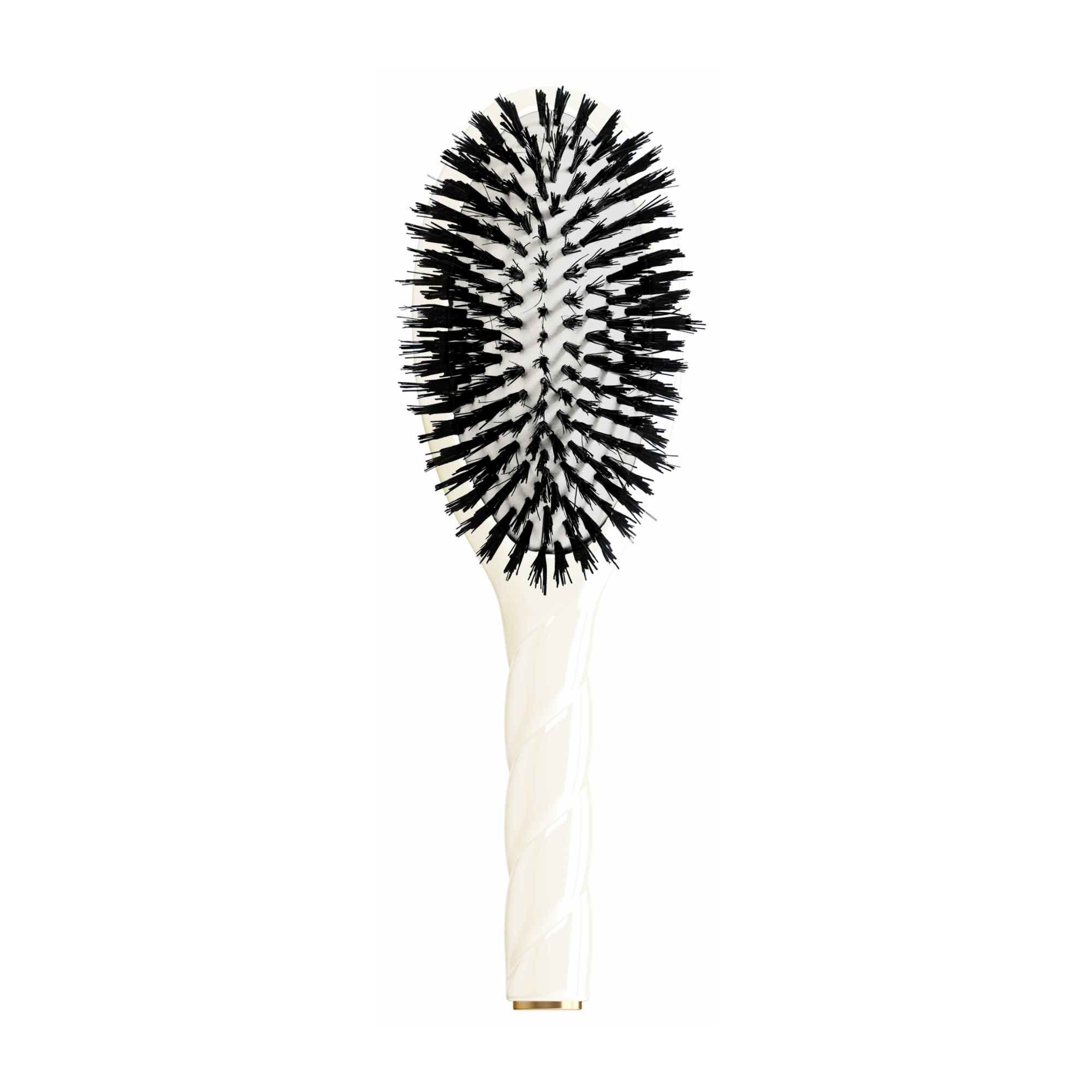 N.01 The Shine & Care Hair Brush - Creamy White - Living Beauty