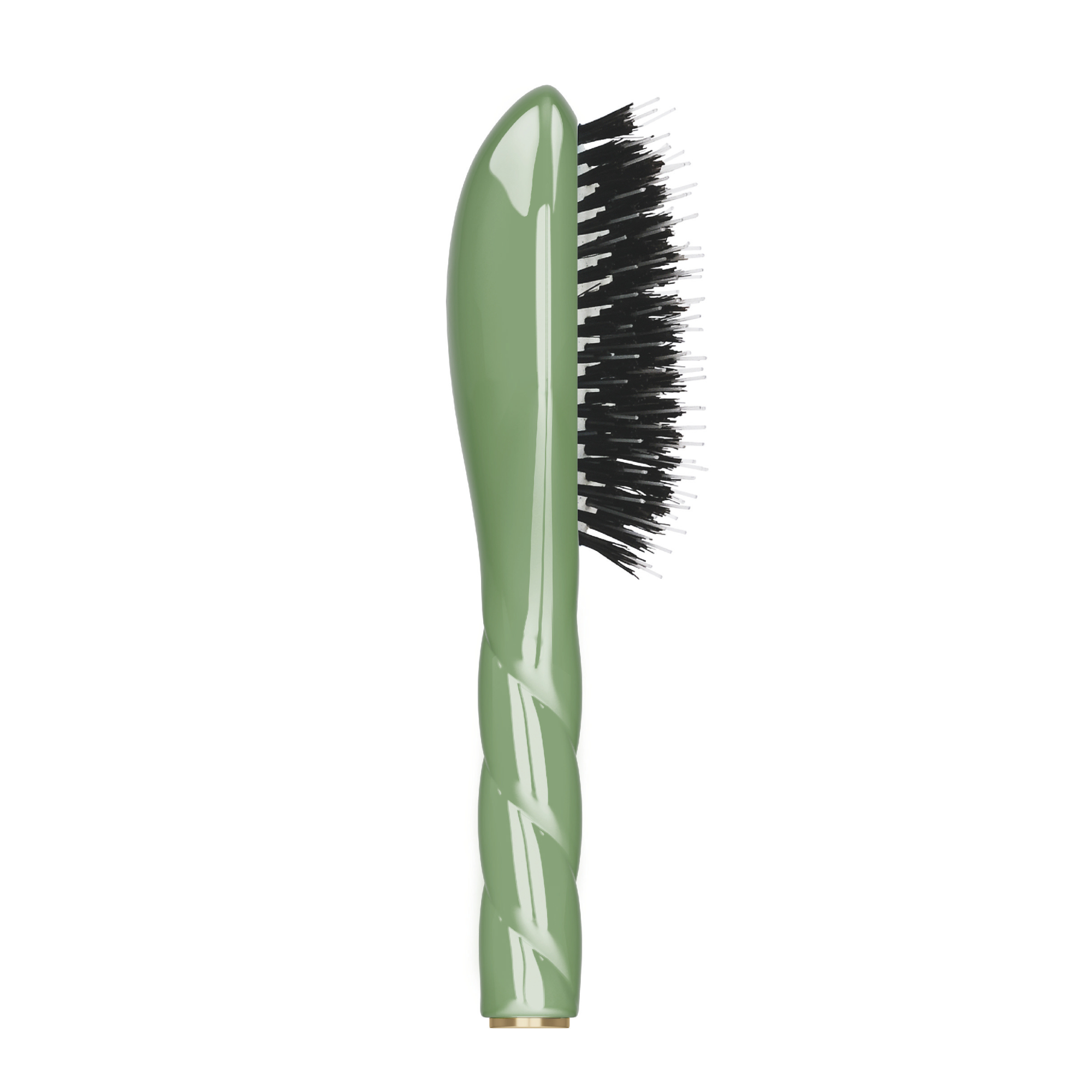 N.02 Small Care & Detangling Hair Brush - Almond Green - Living Beauty