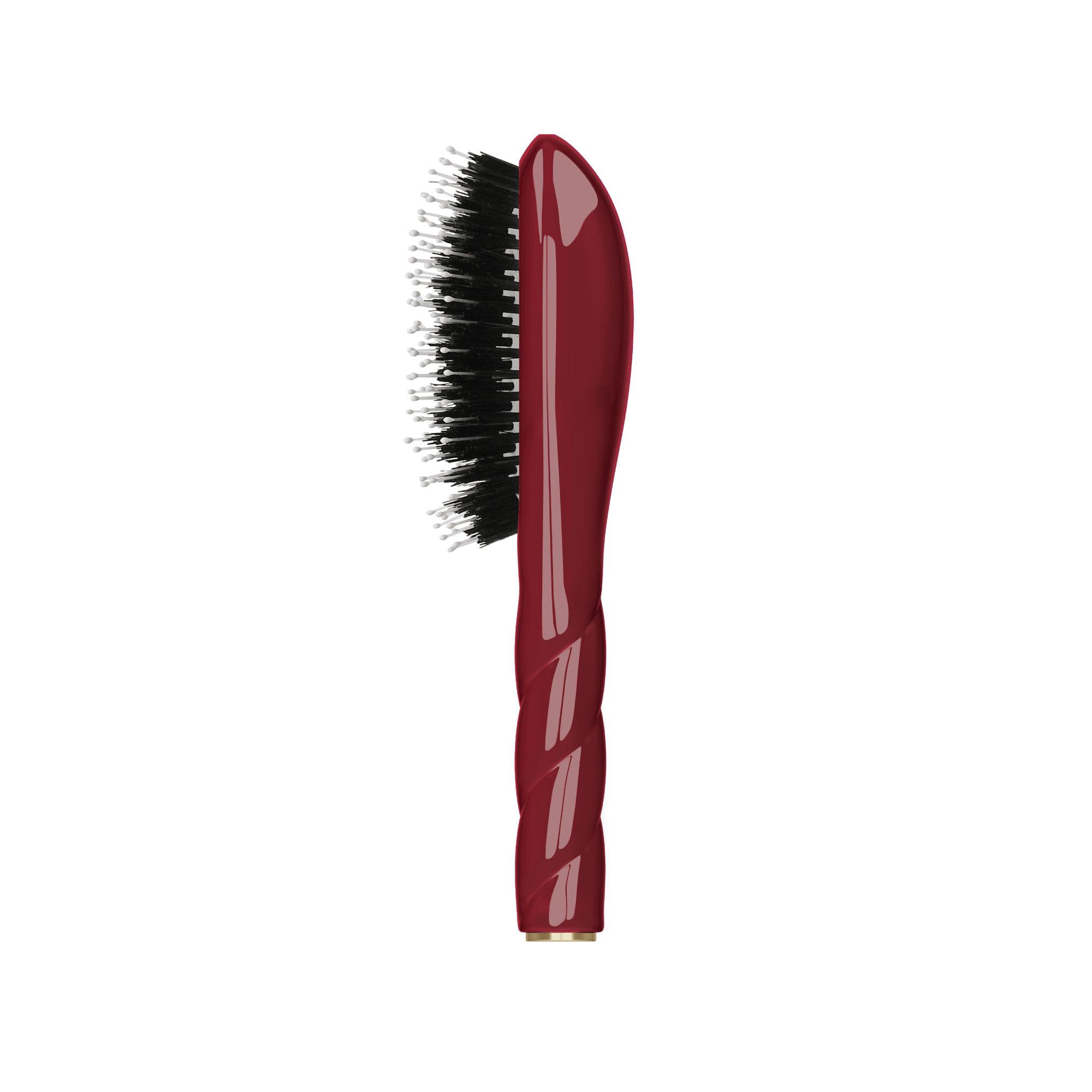 N.03 Small Gentle Scalp Care Hair Brush - Cherry Red - Living Beauty