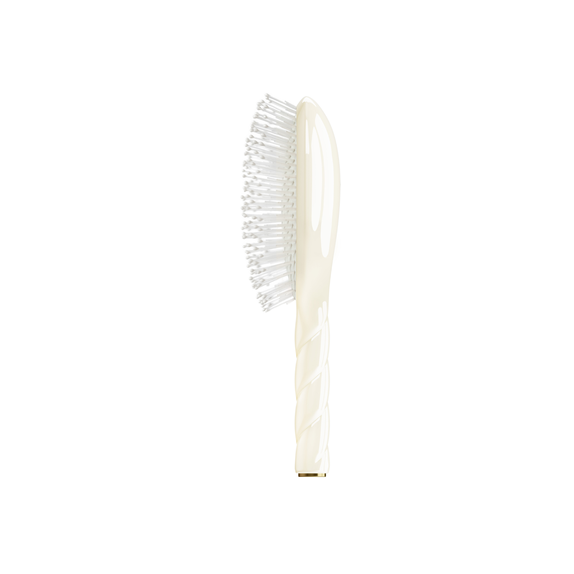 N.04 Small Detangling & Massaging Brush - Creamy White - Living Beauty