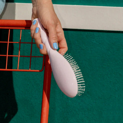 N.04 The Massaging & Detangling Hair Brush Lilac Pink - Living Beauty