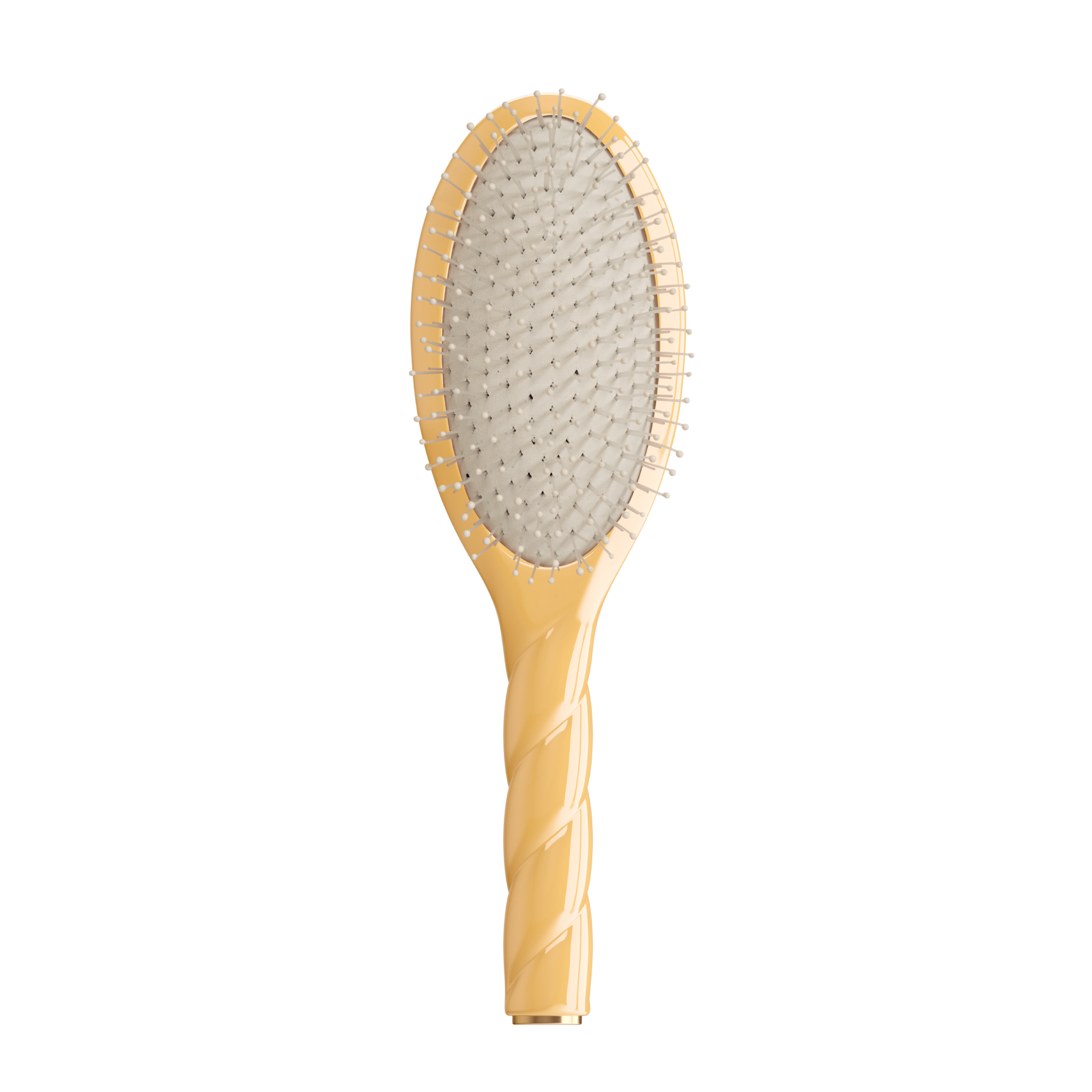 N.04 The Massaging & Detangling Hair Brush Saffron Yellow - Living Beauty