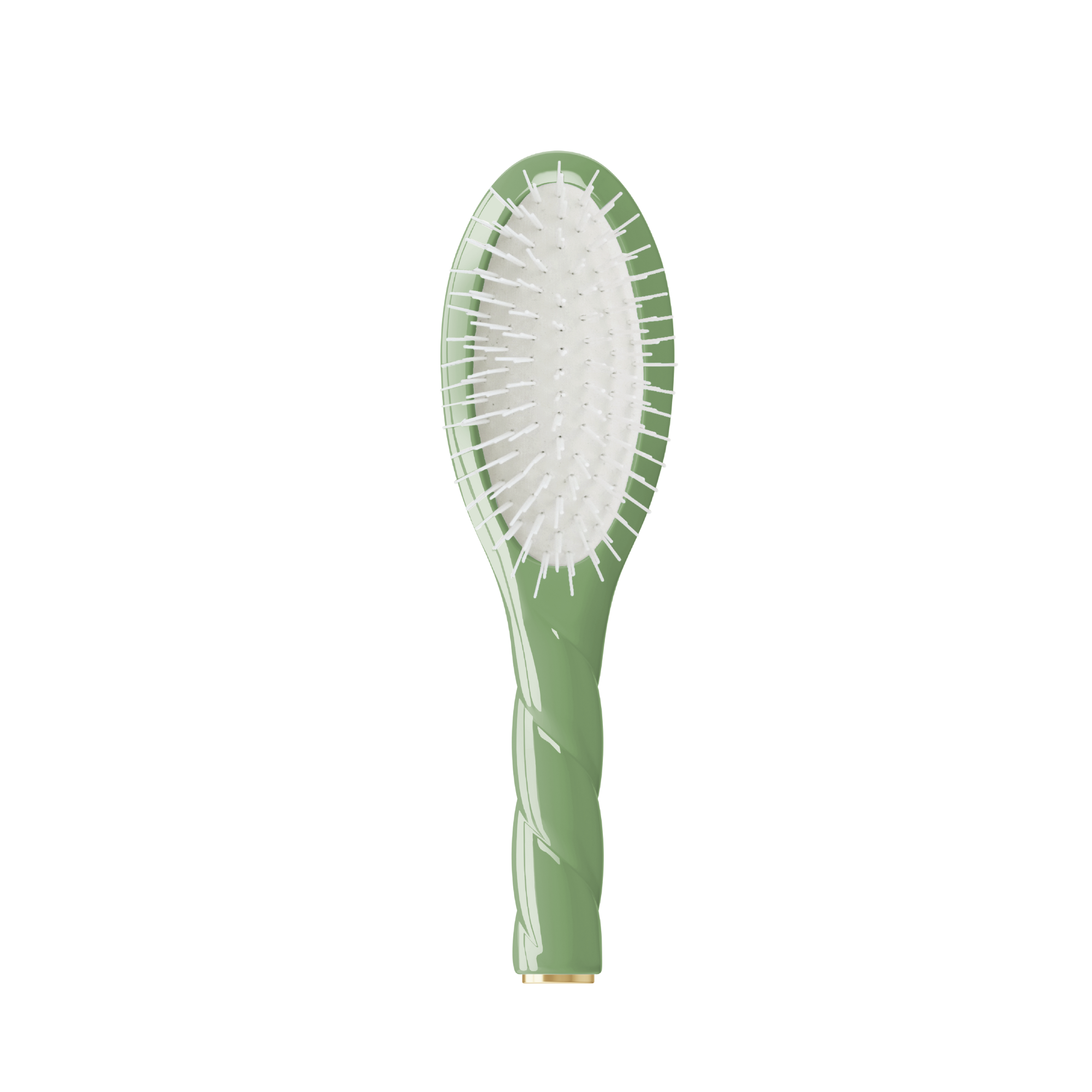 N.07 Small Stimulating & Detangling Hair Brush Almond Green - Living Beauty