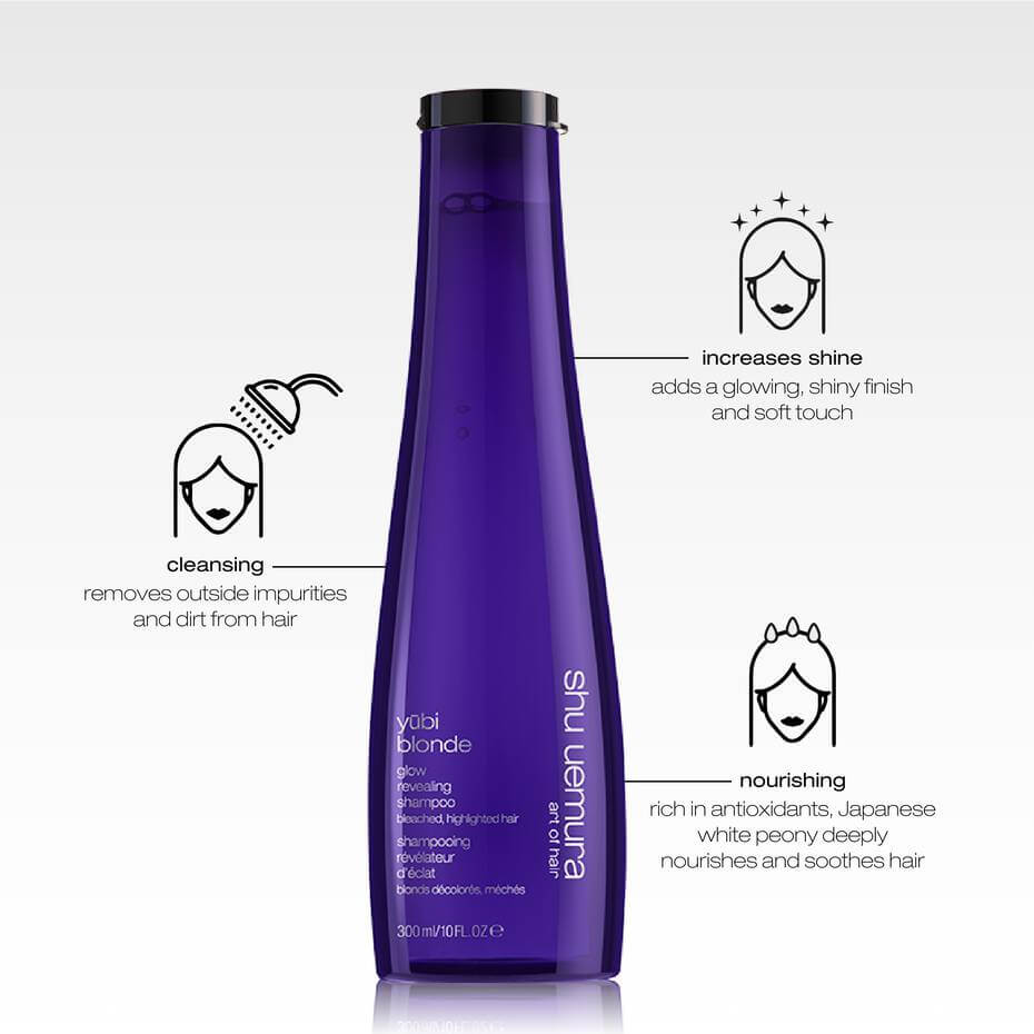 Yūbi Blonde Glow Revealing Purple Shampoo - Living Beauty