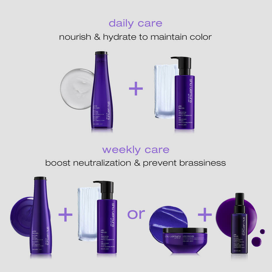 Yūbi Blonde Glow Revealing Purple Shampoo - Living Beauty